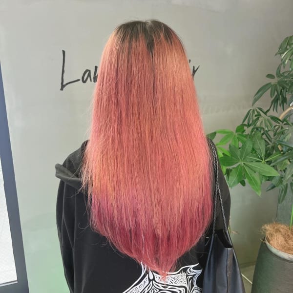 #髪質改善#インナーカラー#エクステ#ヘアセット#縮毛矯正