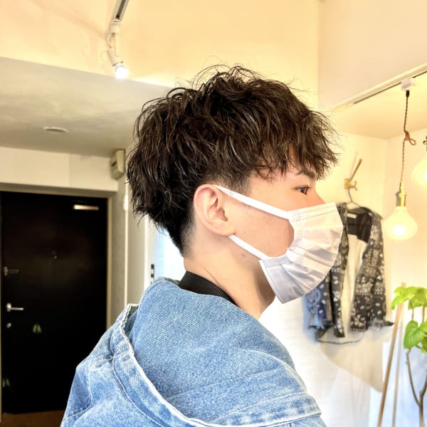 パーマの残りを最大限に活かしたツーブロスタイル☆|PRISHE.