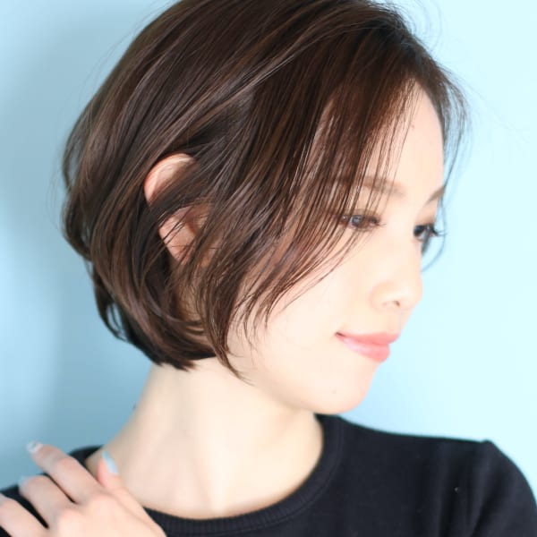 30代40代50代大人ひし形ショートボブ