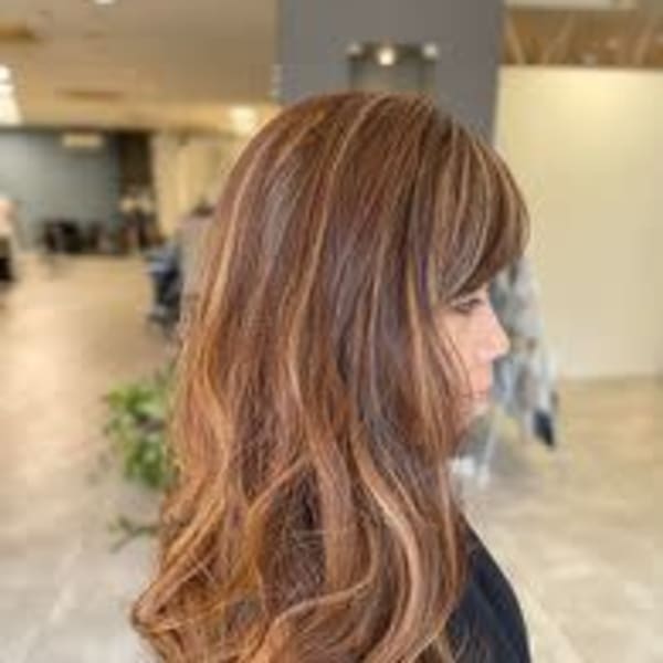 ロング／ハイライト／ふんわりパーマ／姪浜／クーポン／Ｓｐｕ