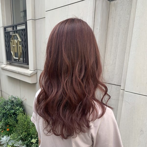 チェリーブラウン × ゆるふわパーマ