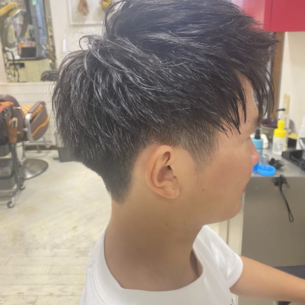 メンズツーブロック/アップバング/ツーウェイ/束感|Nouvelle Vallee