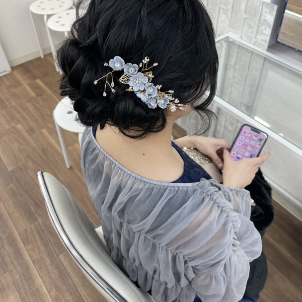 華やかアップスタイル