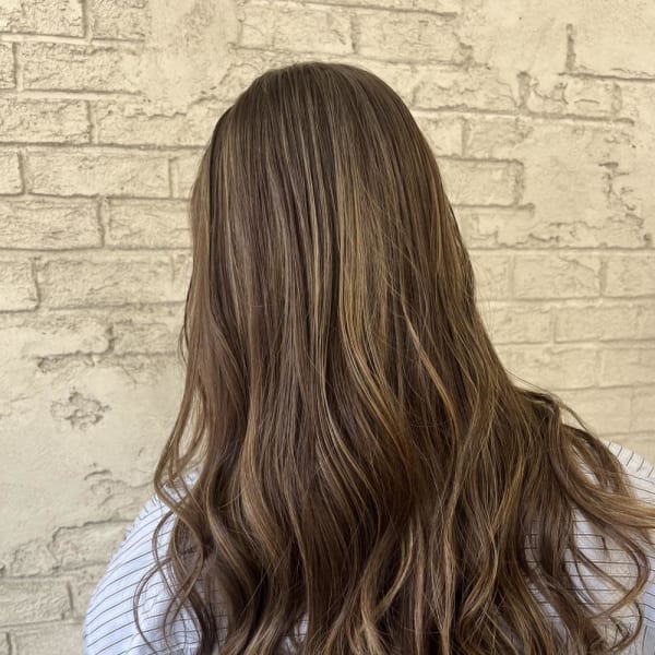 30代40代白髪ぼかしハイライトナチュラルベージュ