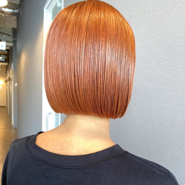 《kitin吉祥寺》クリア オレンジ ボブ