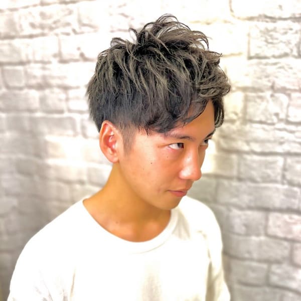 アップバングツーブロックショート