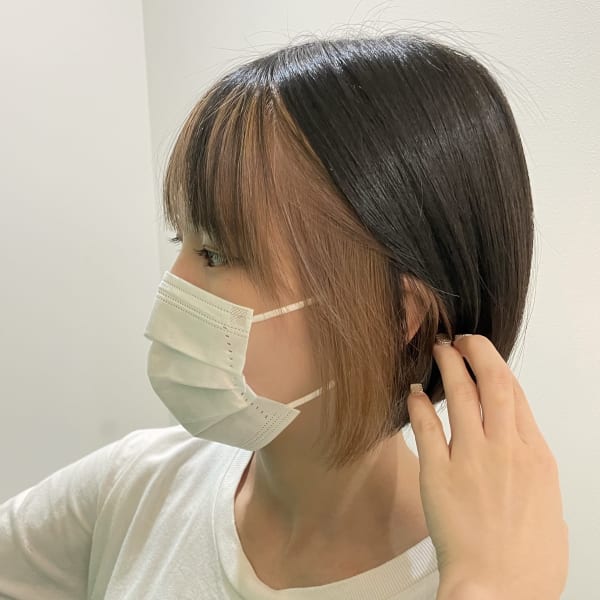 ミルクティーインナーカラー[守下まや]|e.m.a × Ar be.anca