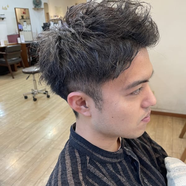 【くせ毛の方にメンズツイスト】