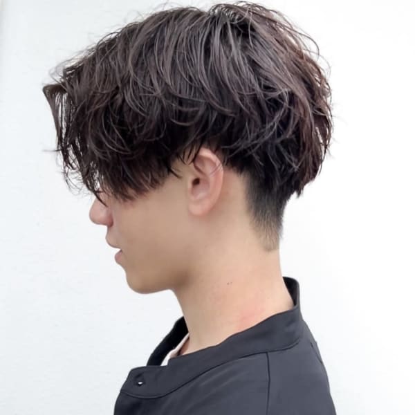 ツーブロックセンターパート|hair design filo