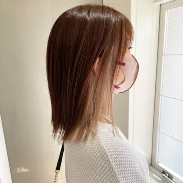 インナーカラー/ミルクティー