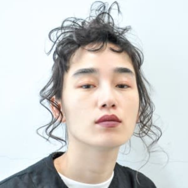 #ヘアアレンジ#前髪パーマ#ぱっつん前髪#ウェット