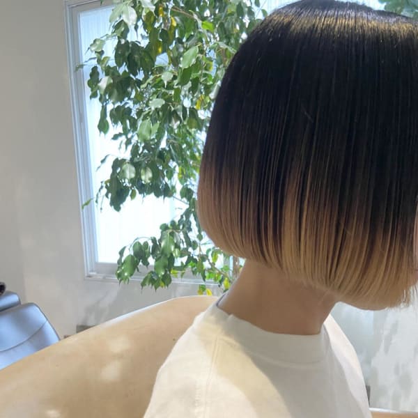 〜大人女性の毛先カラーボブ〜