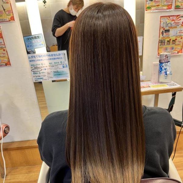 酸性ストレート/縮毛矯正/髪質改善トリートメント