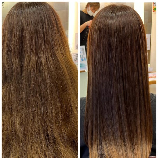 酸性ストレート/縮毛矯正/髪質改善トリートメント