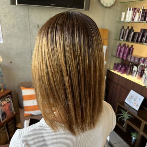 ツヤだらけ！酸性ストレート