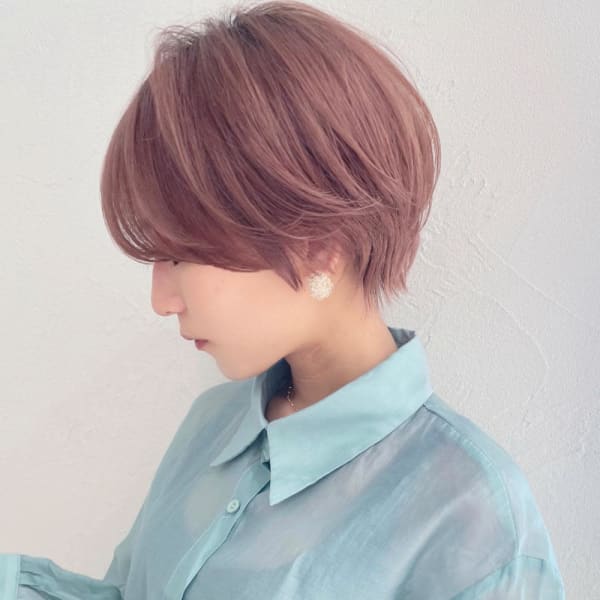 ショートボブ髪型30代40代50代前髪あり前髪なし面長畠田