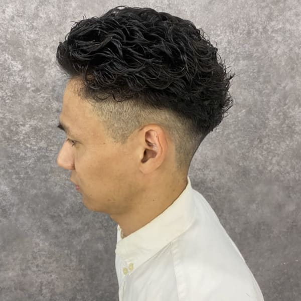 短髪オールバックパーマ！|RISE 新小岩店