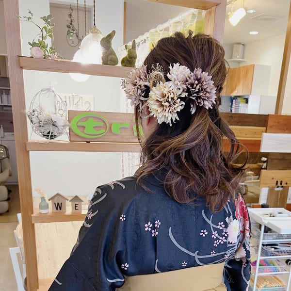 袴ヘアアレンジ