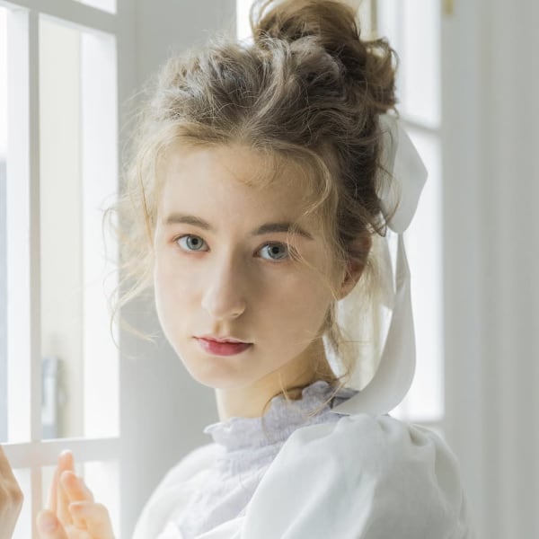 ゆるふわ/お団子/カジュアル/アレンジ/ブラウン【池袋】