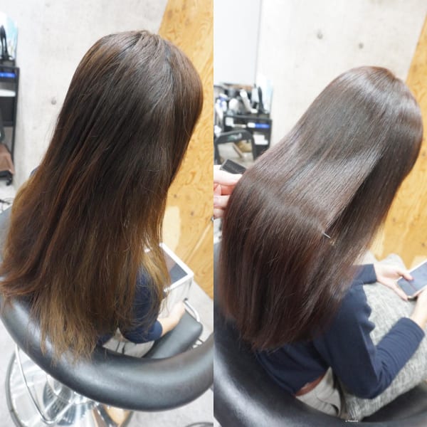 髪質改善縮毛矯正スタイル