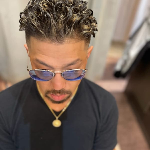 宮城リョータパーマ×メッシュ×スキンフェード