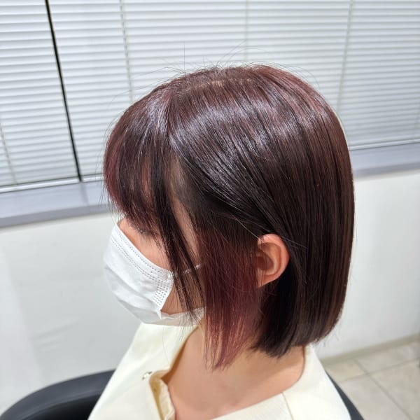 美髪・髪質改善×イヤリングカラー[守下まや]|e.m.a × Ar be.anca