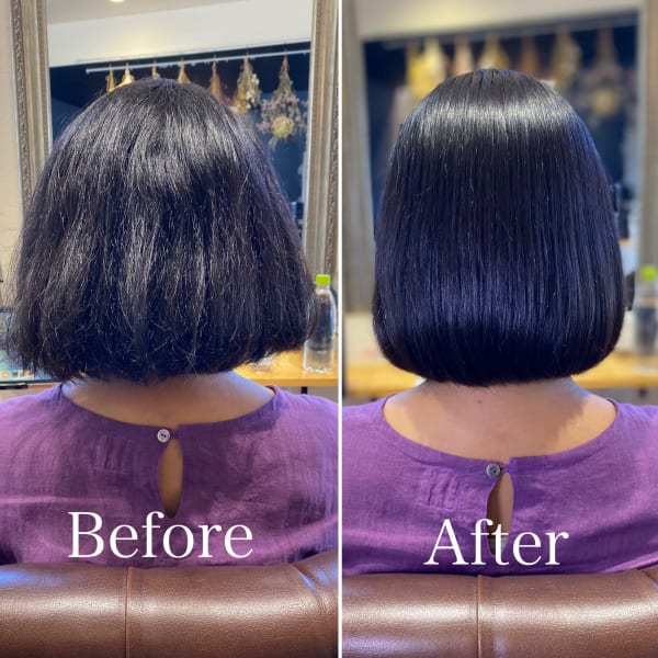 【福岡市東区多の津】大人女性の為の美髪ワンレンボブ