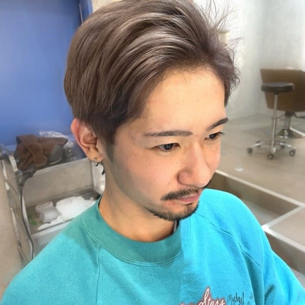 ash blond beige×men's