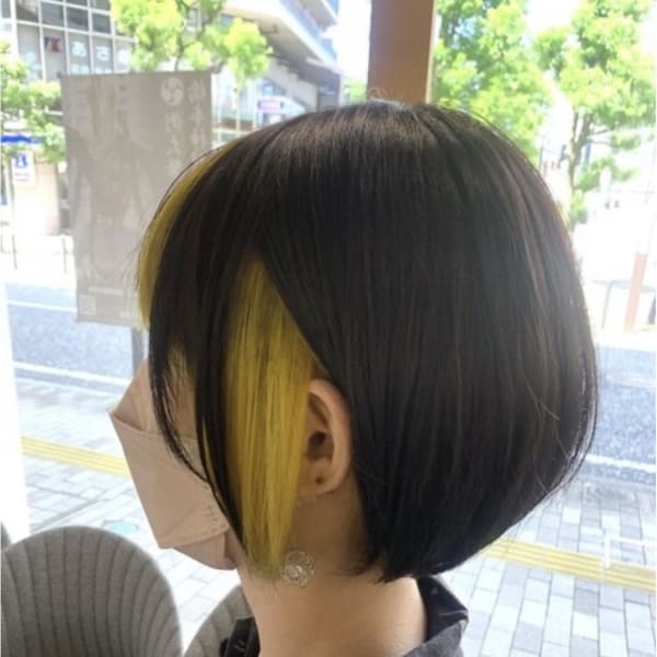 イエローインナーカラー|Hair Salon SHIAN橋本店
