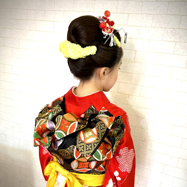 七五三 7歳着付けへアセット 新日本髪