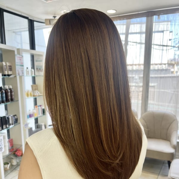 【大人かわいい】白髪ぼかしハイライト レイヤー