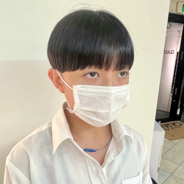 マッシュショート☆　ツヤ髪　刈り上げ　ショートヘア