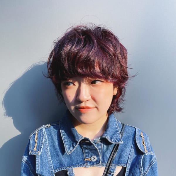 秋冬オススメ暖色系のふわふわパーマ