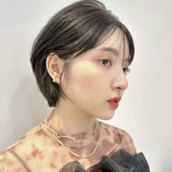 ショート/ハンサムショート/ショートレイヤー/透明感カラー