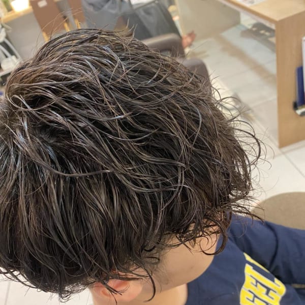 波巻きマッシュパーマ