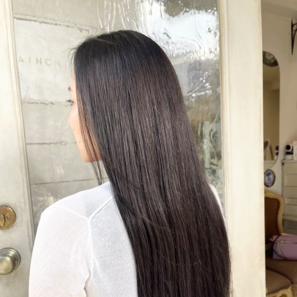 大人女子髪質改善うる艶美髪カットロングヘア30代40代世田谷