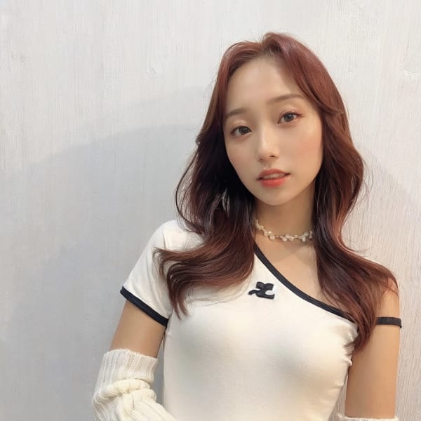 韓国レイヤースタイル/pink beige