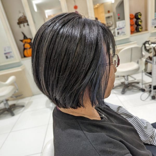 *脱白髪染め*フェイスフレーミングカラー♪ブルー【我孫子】