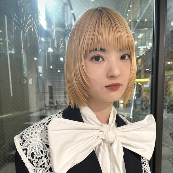 ボブ顔回りレイヤー|BLANCO 名古屋栄