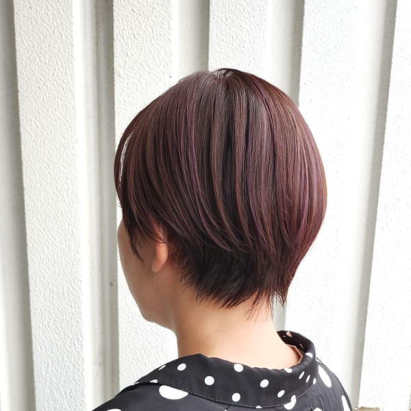 ピンク×ショート|エイムヘアメイク 舟入店