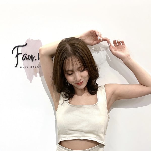 大人可愛い×ミディアムレイヤー|Fan. ray
