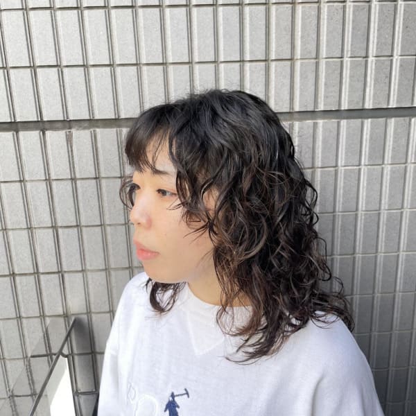 スパイラルパーマ/ウルフカット/石川町/石川町美容室