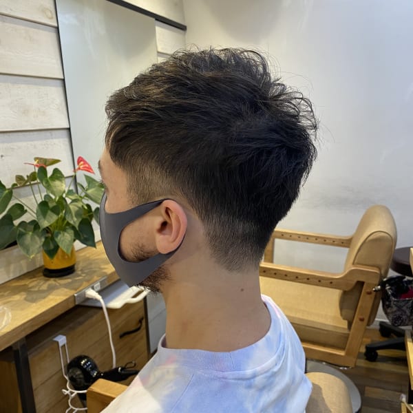 ツーブロックメンズショート|lore bat.hair 下北沢