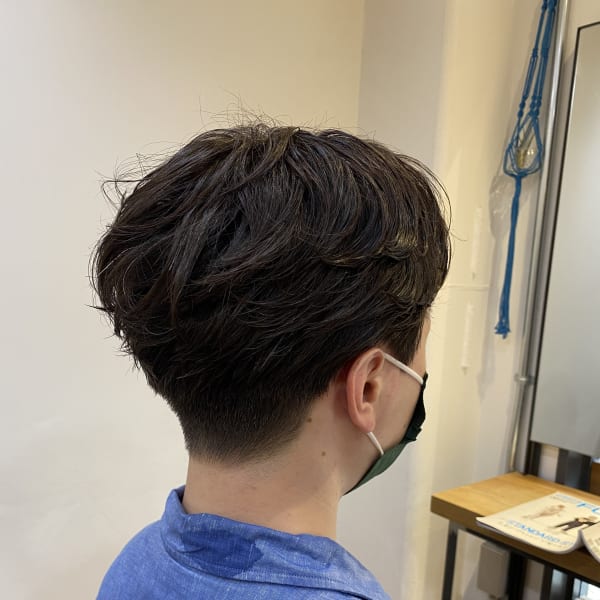 メンズワンカールパーマ|lore bat.hair 下北沢