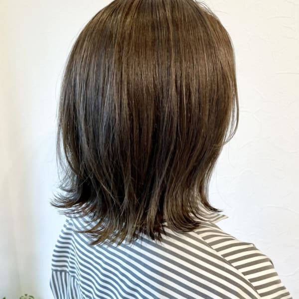 大人可愛い/イルミナカラー/オリーブベージュ