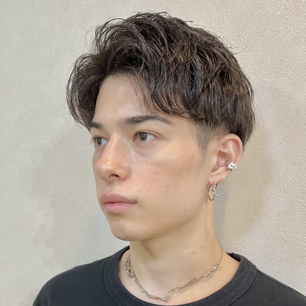 アップバング　ビジネス　ショート