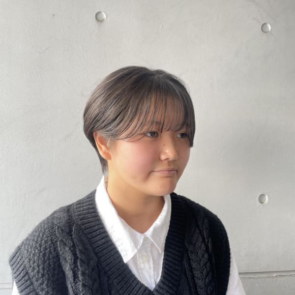 マッシュショート/シースルーバング/顔まわりカット