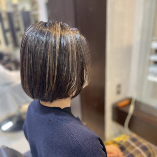 ハイライトカラー・白髪ぼかしハイライト