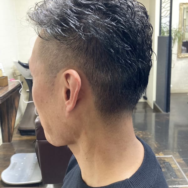 セットが楽なボディーパーマ