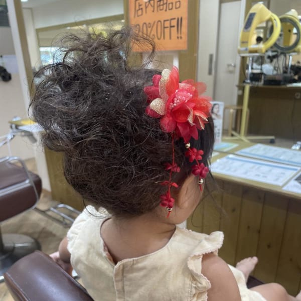 キッズヘアセット